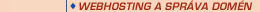 Profesion�lny webhosting - umiestnime va�e str�nky na kvalitn�ch a r�chlych serveroch so spr�vou e-mailov, ktor� s� zabezpe�en� priamo na serveroch proti nevy�iadanej po�te a v�rusom.